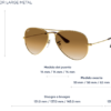 RayBan Aviator large metal 001/51 - Oro - Imagen 5