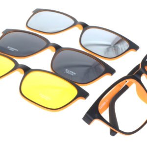 TR90 CLIPON Negro-Naranja