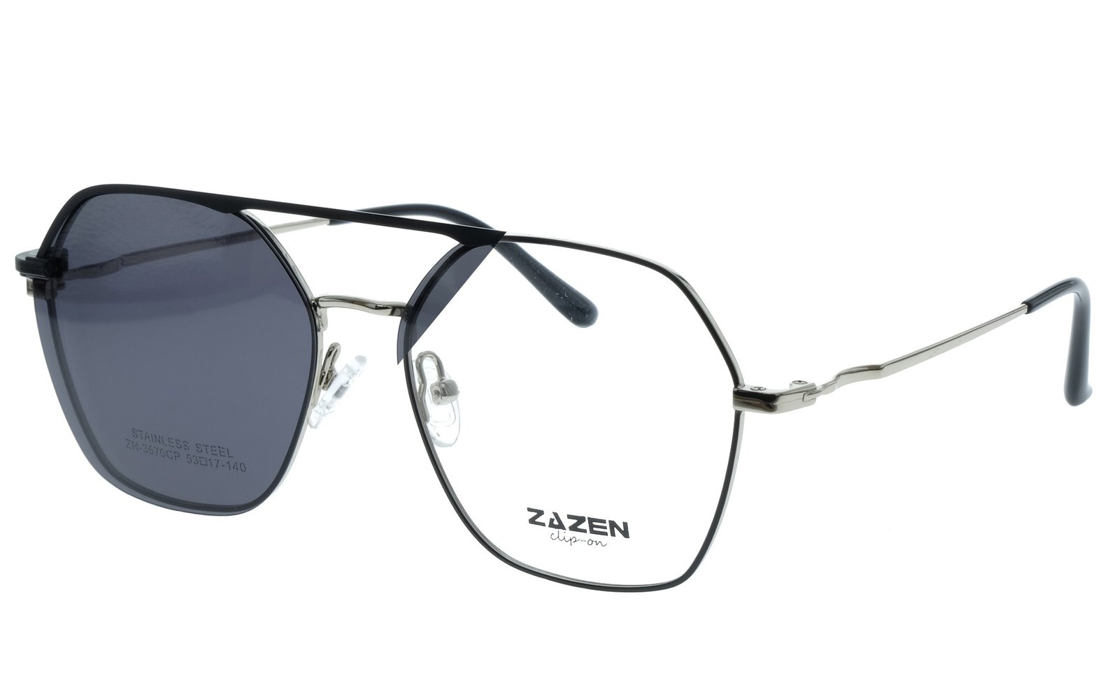 CLIPON Metal Hexagonal Plata-Negro